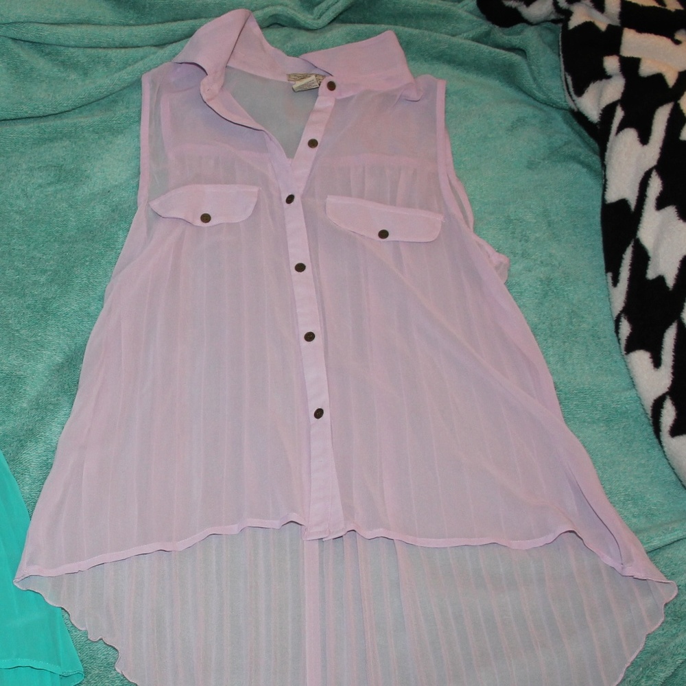 Collard Button Down Blouse - image 1